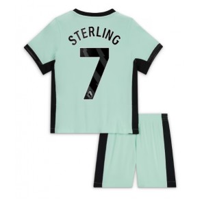 Chelsea Raheem Sterling #7 Dětské Alternativní dres komplet 2023-24 Krátký Rukáv (+ trenýrky)